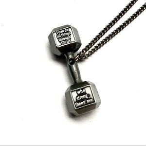 Dumbell necklace